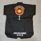 Martial Arts Taekwondo Karate Uniform Adult Size 4 Black Chen Huu Academy New