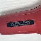 Turbo Power Twin Turbo 1500 Professional Hair Dryer Red Black No Attachments