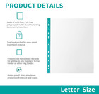 100 Pack Sheet Protectors 8 5 X11 Inch Clear Page Protectors For 3 Ring Binder