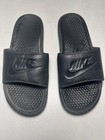 Nike Men   s Benassi Jdi Black Slides Size 10 5