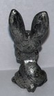 Spoontiques Pewter Bunny Rabbit Whispering Animal Diorama Miniature Art Figurine