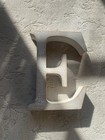 Decorative Wooden Letter E Wall Art Decor Hanging Sign 14 X 10 Inches