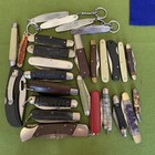 Big Vintage Pocket Knife Lot Case Schrade Craftsman Swiss Army 