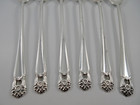 1847 Rogers International Silver 6 Iced Tea Spoons Silverplate Flatware