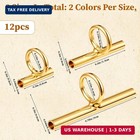 12 Pcs Brooch To Pendant Converters  3 Sizes Pin To Pendant Converter Brass