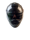Favoto Full Face Motorcycle Helmet Dot Approved Antifog Sz L Carbon Fiber Black