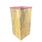 Eric Erf Primitive Barn Wood Vase Vessel Vintage Decor Hand Made Reclaimed Vtg