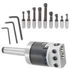 9 Pcs Shank Boring Bar Sets Boring Head 2  7 8-20  With Mt2 Shank 3 8-16 1 2 