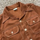 Vintage 70s Kings Road Sears Rockabilly Disco Button Up Jacket 42 Large