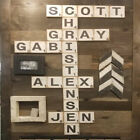 Large Wooden Letter Farmhouse Whitewash Scrabble Tiles Wall Art Decor 5  X 5 