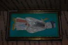 Small Framed Vintage Fabric Asian Wall Art