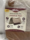 Weaver Equine Contoured Wool Blend Felt Saddle Pad 33 x32 3 4 Thick  Tan