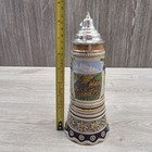 St Goar Castle Musical Beer Stein Vintage Germany Swiss Musical Movement Rare 