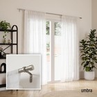 Umbra Cappa Curtain Rod  Includes 2 Matching Finials  33 To 66-inch  Nickel 