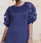 Size 10 Ashro Blue Formal Wedding Church Party Tomasina Fit   Flare Dress