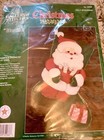 Vintage Bucilla Stocking Kit Nip Santa Jeweled Usa 90s Christmas Candy Cane Felt
