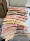 12 Vintage Padded Hangers Satin Silk Floral Fabric Padded Lingerie Hangers