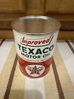 Texaco Motor Oil Can Empty 1 Quart Gas Garage Parts Sign Vintage Style Decor