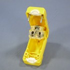 Leviton Yellow Python Industrial Cord Connector 6-15r 15a 250v 15659-vy Bagged