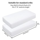 Microfiber 2 Pack Toddler Fitted Crib Sheets  Super Soft And Cozy Baby Sheets   