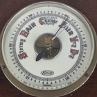 Vintage Stellar Germany Wood Barometer Thermometer Weather Station Desktop Wall