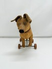 German Pull Toy Dog  Turning Head  Steiff Or Thuringian Workshop  C  1900 - 1915