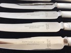 Set 6 Vtg Antique Fattorini Sons Bradford Mother Of Pearl Handle Dinner Knives