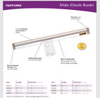 San Jamar Slide Check Rack - 48  Ck6548a - Aluminum  Silver