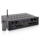 Pyle Bluetooth Amplifier Stereo Receiver  4x 3 25  300w Mini Box Speakers  Wire
