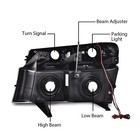 For Chevy Colorado Gmc Canyon 04-12 Black Housing Clear Lens Led Drl Headlights