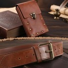 Renaissance Medieval Belt Pouch Set - Renaissance Accessories With Pirate Belt P