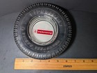 Vintage Firestone Tire Ashtray  Transteel  Radial Red white Logo