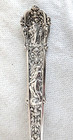 Gorham  coligni  Old  Heavy Sterling Silver Serving Fork   Spoon
