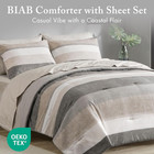 Essentials King Comforter Set  Bed In A Bag Comforter   Sheet Set  Modern Casual