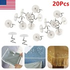 20 Pcs Upholstery Tacks Headliner Pins Clear Heads Twist Bed Fabric Sofa Chair
