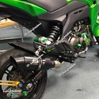 Full System For Kawasaki Z125 Pro 2017-2025 Exhaust Tips Muffler Front Link Pipe