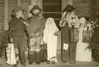 Two Vintage Halloween Trick Or Treat  Noise Makers 1950s See Old Photo From 1956