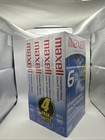 4 Pack  Maxell Vhs Blank Video Tapes Ex-120  New Sealed