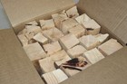 19 lbs  Kiln Dried Apricot Smoking Chunks 10  Billets 1000 Square Inches No Bark