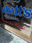 Vintage Labatt   s Beer Gold Detailed Framed Mirror Bar Sign