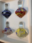 Jacob Rosenthal Judaica Collection Decorative Handcrafted Glass Draydels Dreidel