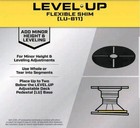 Bison Innovative Productslevel up Pedestal System Accessory Flexible Shims   