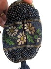 Vtg Art Deco Micro Beaded Purse Bag Daisy Victorian Lot 4 Celluloid Glass Pastel