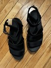 Dr  Martens Black Strappy Buckle Comfort Leather Sandals For Women