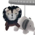 Lambs   Ivy Urban Jungle Gray brown Lion   Elephant Musical Baby Crib Mobile