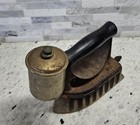 Antique Gas Sad Clothes Iron Kitchen House Tool Wood Handle The Monitor 1903 Pat