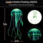 4 Pack Glowing Fish Tank Decorations Silicone Jellyfish Coral Aquarium Decor