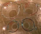 Set Of 4 Glass Pyrex Measuring Cups Usa Made   1  2 Cups  And Vintage 4   8-cup 