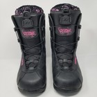Women s Black Pink Purple Ride Sage Snowboard Boots Size 9 5