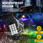 20 Pods Rgb Led Rock Lights Kit Offroad Truck Underbody Neon Music Bluetooth App